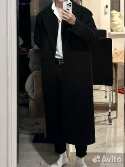 Пальто мужское длинное оверсайз