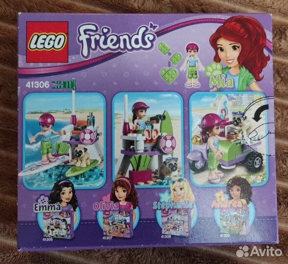 Лего Конструктор lego Friends 41306 Пляжный скутер