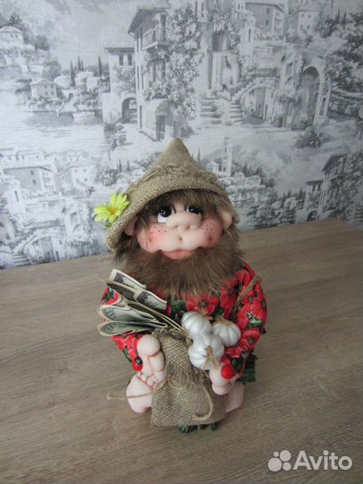 Интерьерная кукла - домовой Сеня