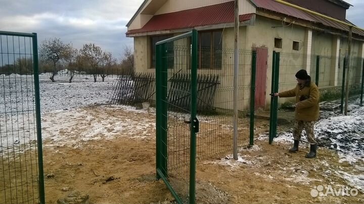 Забор из сетки 2D и 3D
