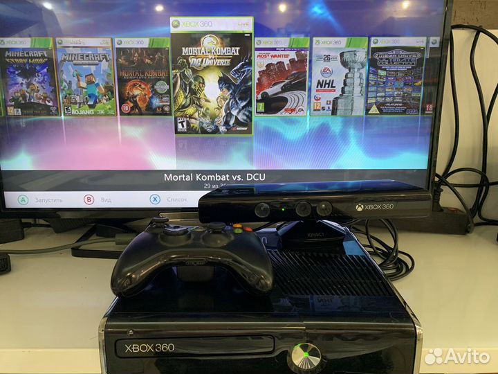 Xbox 360 Slim 250 gb + Kinect + 30 игр