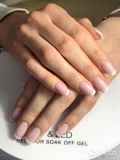 Наращивание, аппаратный маникюр гель-лак