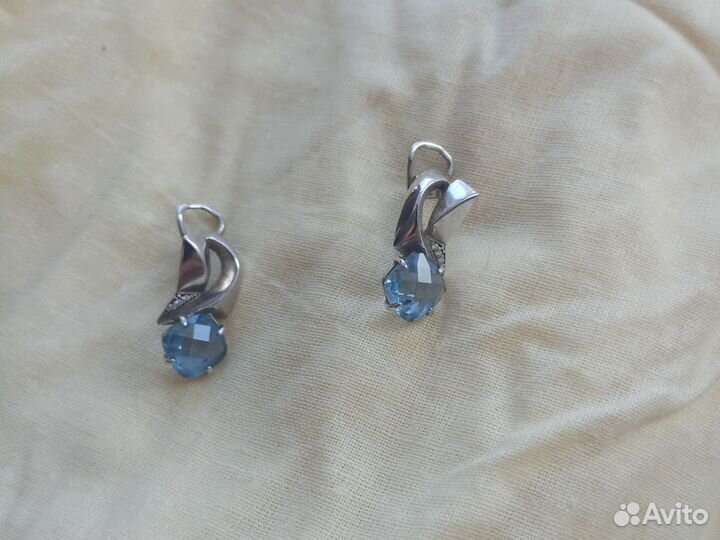 Серьги серебро