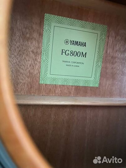 Yamaha FG800m акустическая гитара
