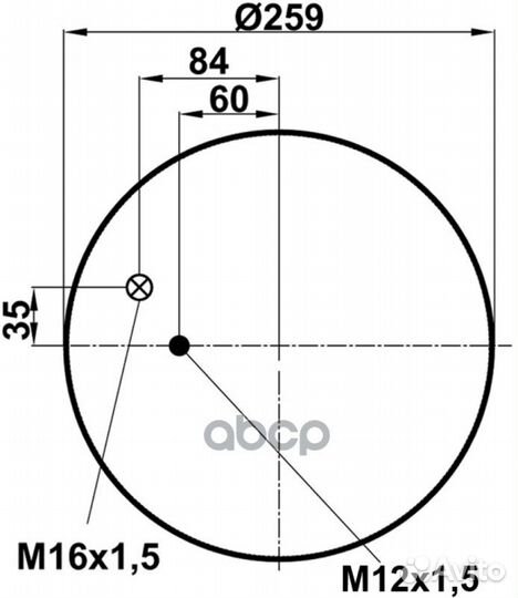 Воздушная подушка (опора пневматическая) MAN