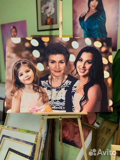 Портрет по фото / Картина на холсте