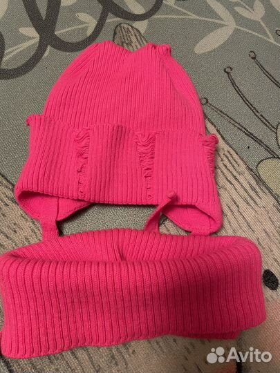 Шапка зимняя для девочки 52 54