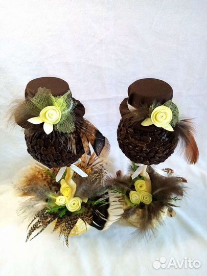 Кофейное дерево. Топиарий из зёрен кофе