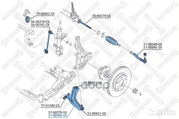 Рычаг передний нижний левый Nissan Qashqai J10