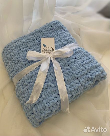 Плед вязаный