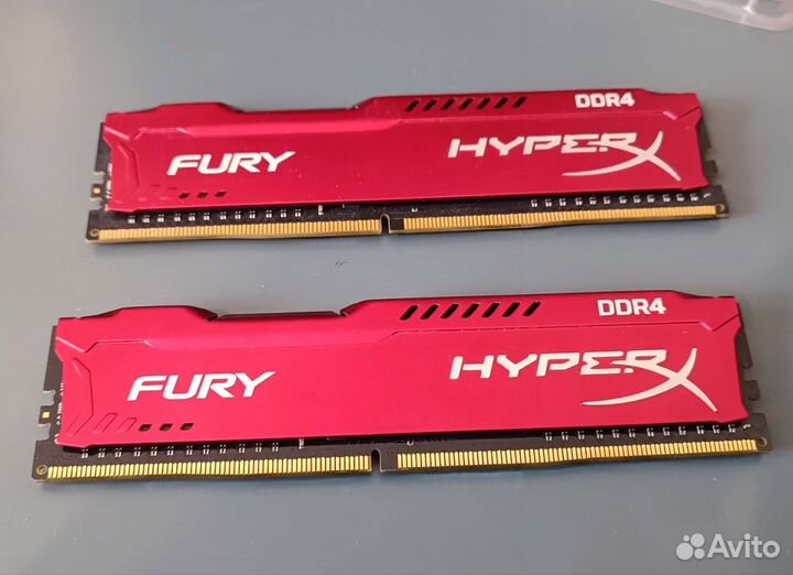 Оперативная память kingston hyperx fury ddr4 16gb