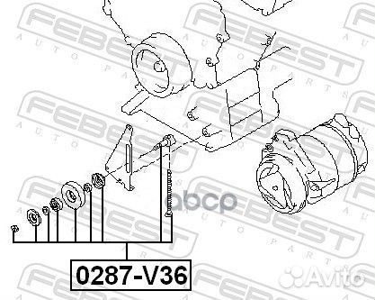 Ролик натяжной Nissan Pathfinder 3.3/3.5 97-04