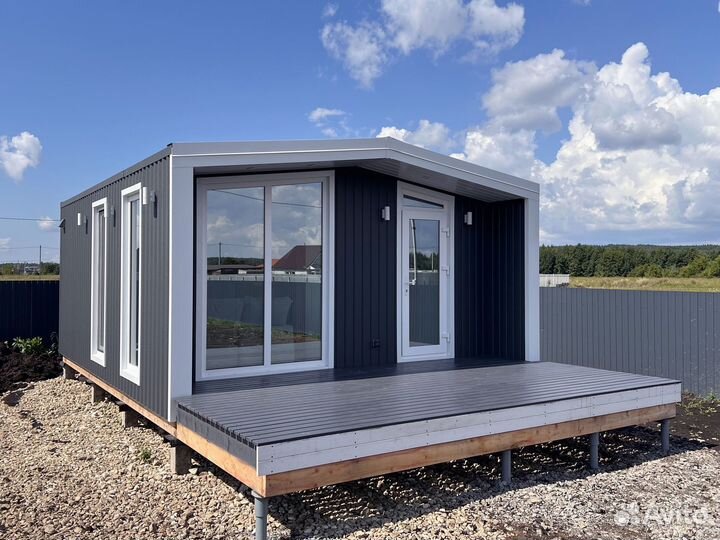 Модульный дом в стиле барнхаус под ключ