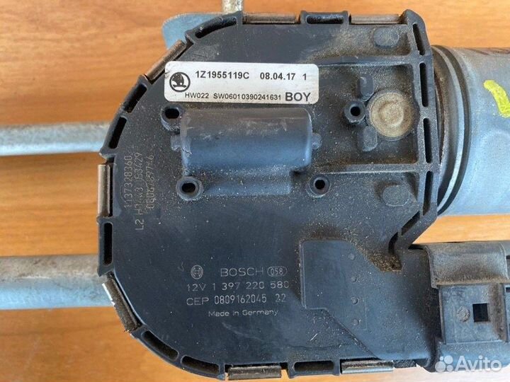 Трапеция дворников в сборе Skoda Octavia A5 ccsa