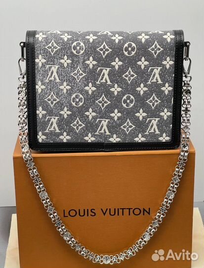 Сумка женская louis vuitton кожа нат. гобелен