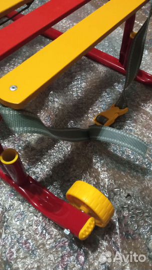 Детские зимние санки на колесах