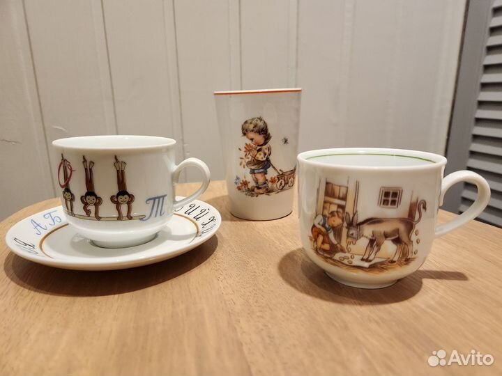 Для детей Чайная пара и бокал ГДР