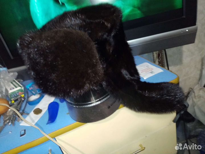 Норковая шапка мужская