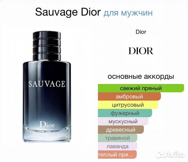 Мужские духи dior sauvage диор саваж 100мл