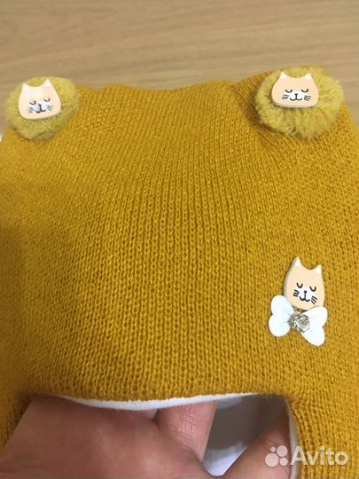 Шапка-шлем зимняя для девочки 45 49