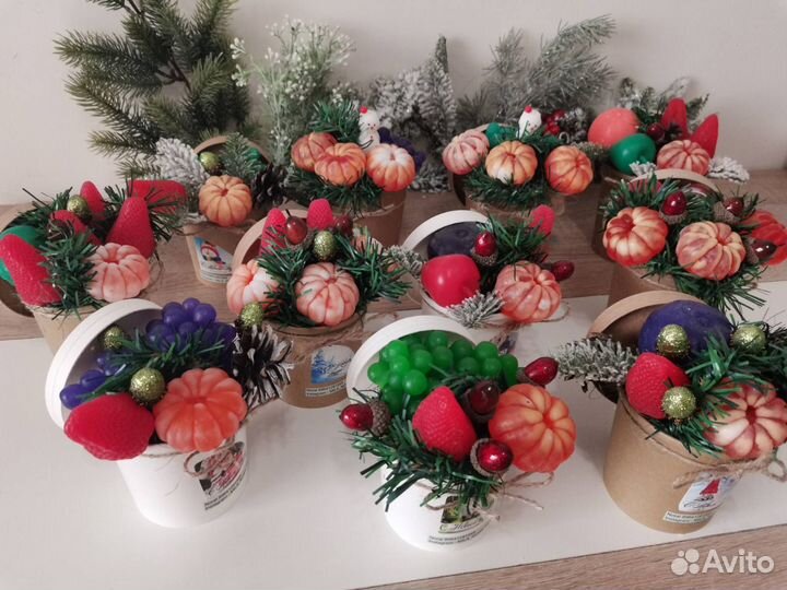 Подарки новогодние из мыла ручной работы