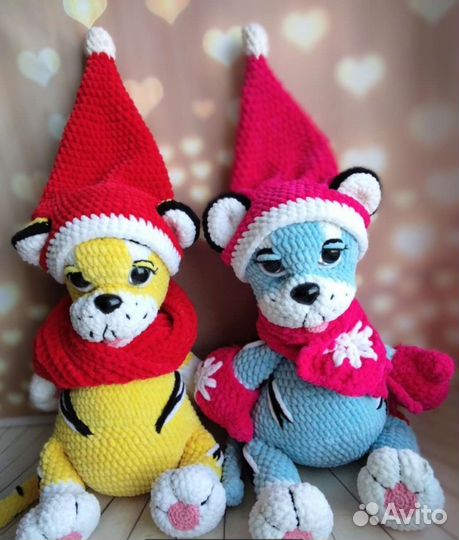 Мягкая игрушка новая (львёнок, тигр, зайка)