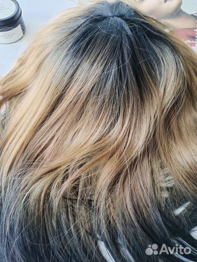 Парик короткий коричневый #4