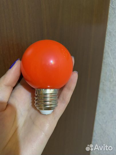 Decorcolor светодиодная лампа красная 3вт Е27