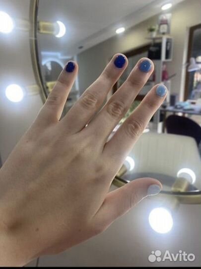 Маникюр педикюр с однотонным покрытием