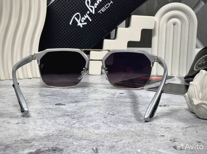 Очки Ray Ban Clubmaster зеркальные