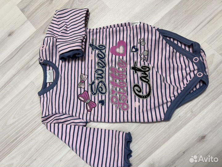 Боди с длинным рукавом для девочки