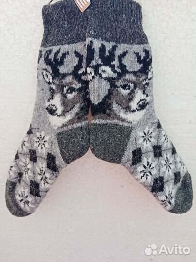 Носки шерстяные, размер 23