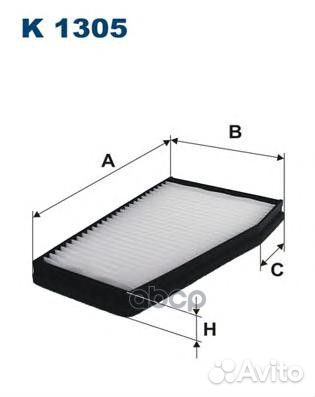 Фильтр салона chevrolet epica/evanda/magnus K 1