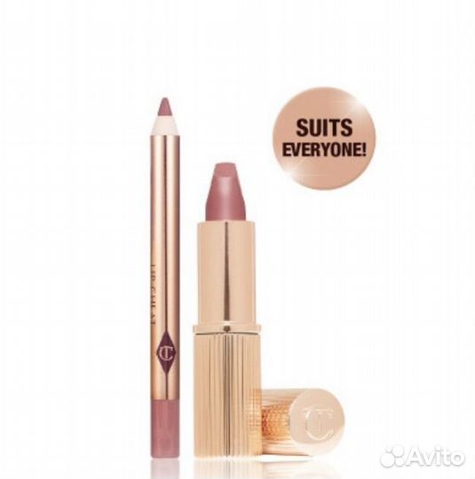 Charlotte tilbury набор pillow talk lip kit