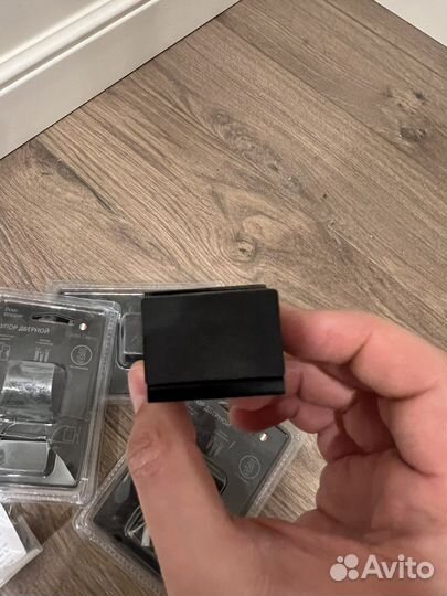 Дверной стопор упор черный