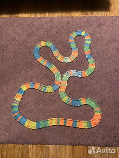 Гибкий светящийся трек для машинок