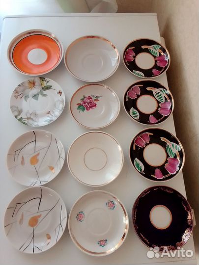 Блюдца, пиалы СССР Дулево, Вербилки СССР