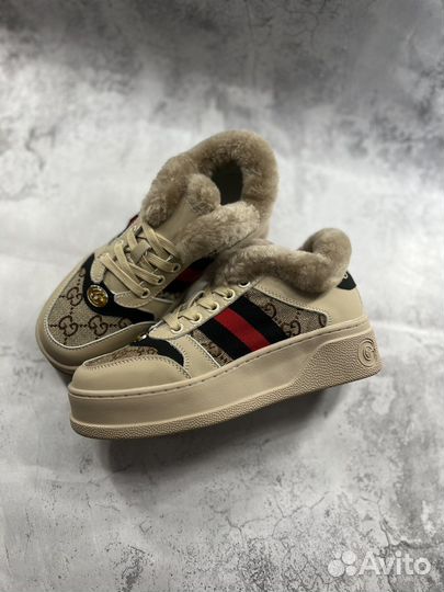 Кроссовки на меху Gucci