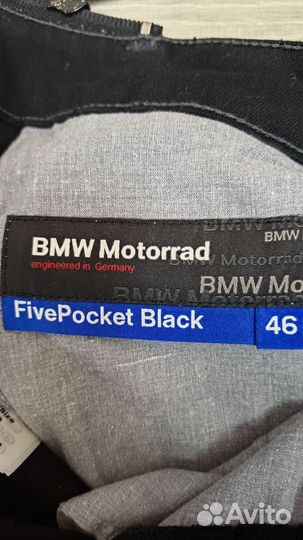 Мотоджинсы bmw motorrad five pocket black