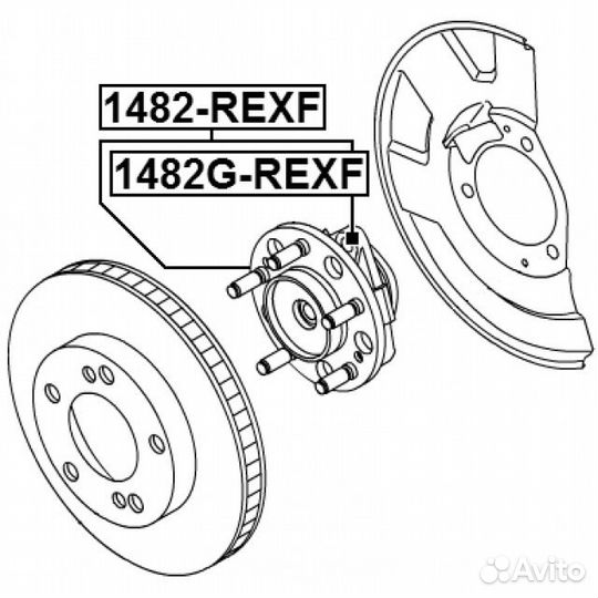 Подшипники в сборе со ступицей febest 1442478363