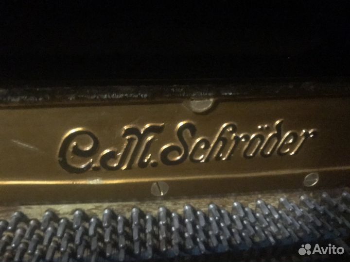 Антикварное фортепиано C.M. Schroder. До 1903 года