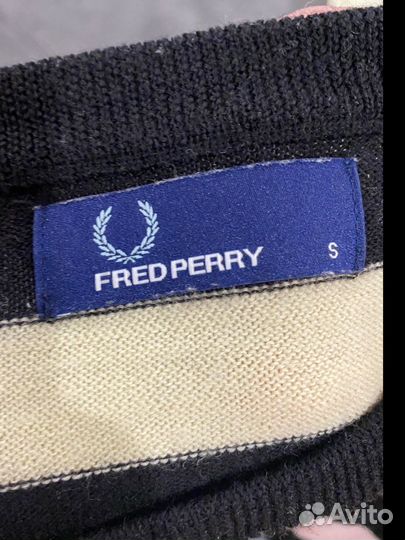 Мужской свитер пуловер Fred Perry, оригинал