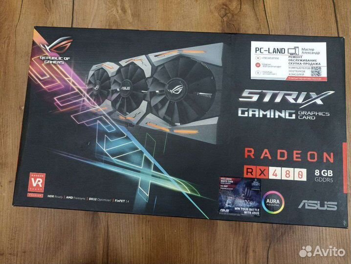 Asus rog strix rx480 8gb