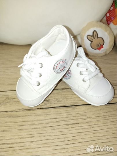 Пинетки кеды для новорожденных малышей