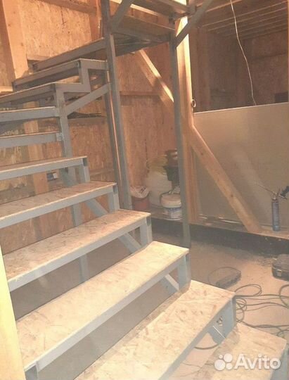 Металлокаркас лестница Гарантия