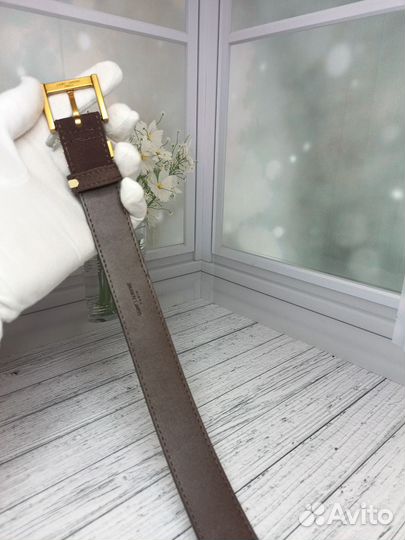 Ремень Ysl женский натуральная замша-кожа люкс