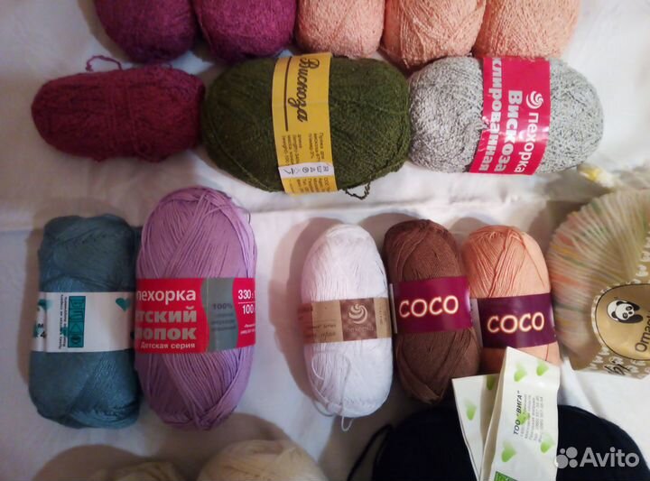 Пряжа хлопок для ручного вязания