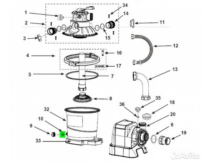 11385 Уплотнительное кольцо для сливной пробки пес