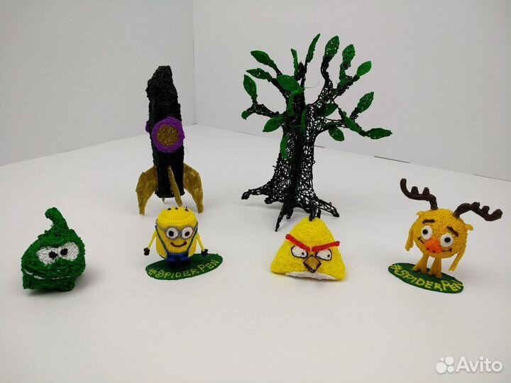 3d ручка + набор пластика + трафареты