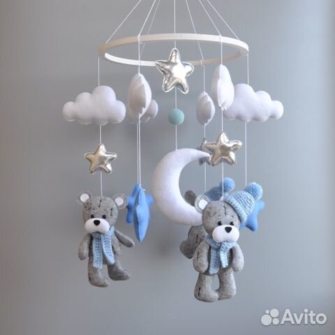 Мобиль ручной работы «Мишки Тедди»в наличии